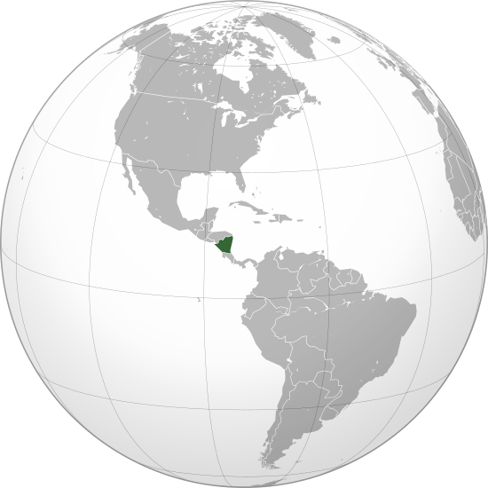پرونده:Nicaragua (orthographic projection).svg