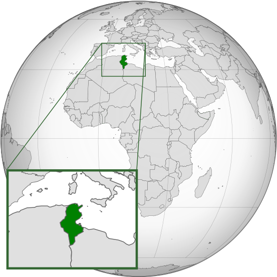 پرونده:Tunisia location (orthographic projection).svg